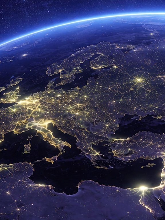 Ausschnitt der Weltkarte sinnbidlich für die Hennlich Standorte